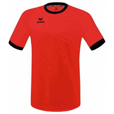 Afbeelding van Erima Mantua Shirt Korte Mouw Heren Rood / Zwart Maat: L