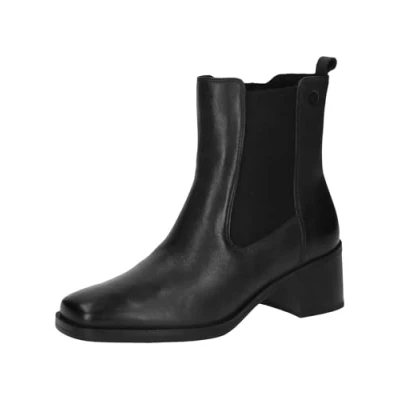 Afbeelding van CAPRICE Damen Stiefeletten mit Absatz Elegant Kleiner Absatz, Schwarz (Black Nappa), 38 EU