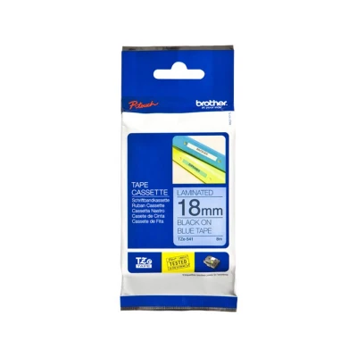 Afbeelding van Brother TZe 541 Tape Zwart op blauw (18 mm)