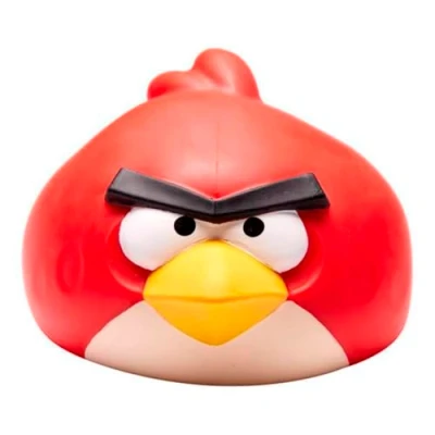 Afbeelding van BANDAI CO08263 actiefiguur Heroes de Goo JIT Zu Univers Angry Birds, Bird, rood, gevuld met zand, spray, meerkleurig