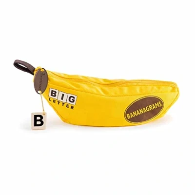Afbeelding van Bananagrams Big Letter Woordspel vanaf 7 jaar, 1 tot 8 spelers, 10 minuten speeltijd of meer