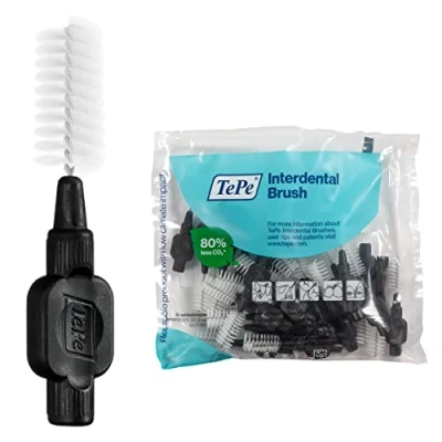 Afbeelding van TePe Zwart 25 stuks Interdentale Ragers origineel 1.5 mm Voordeelverpakking