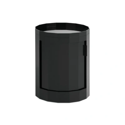 Afbeelding van HAY Facet Cabinet Low Antraciet Pot Interieur
