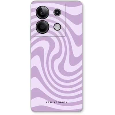 Afbeelding van Case Company® hoesje geschikt voor Xiaomi Redmi Note 13 5G Swirl Paars Soft Cover Telefoonhoesje Bescherming aan alle Kanten en Schermrand