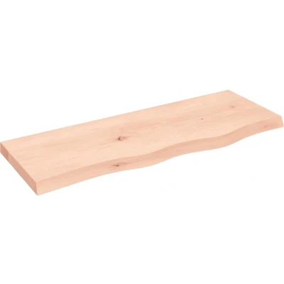 Afbeelding van vidaXL Wastafelblad 80x30x4 cm onbehandeld massief hout