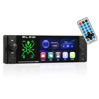Afbeelding van BLOW SPIDER 78 337# Autoradio LCD 12 MP3, WMA, WAV, OGG, APE, AAC, FLAC Met afstandsbediening, montagegereedschap