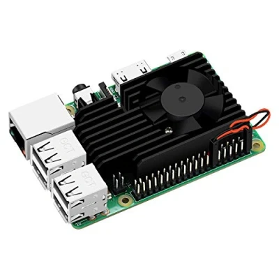Afbeelding van GeeekPi Raspberry Pi 4 Aluminium ventilatorset met ventilator voor 4B &amp; 3B +