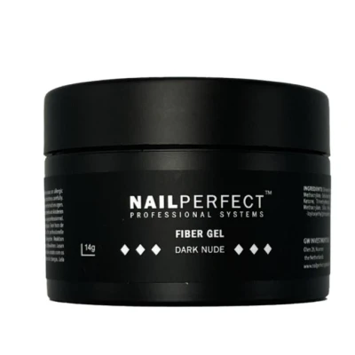Afbeelding van NailPerfect Fiber Gel Dark Nude 14gr Haibu by Kapperskorting.com