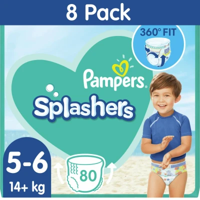 Afbeelding van Pampers Splashers Wegwerpbare Zwemluiers Maat 5/6 80 stuks