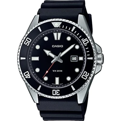 Afbeelding van Casio Collection herenhorloge, analoog, kwarts, zwart.