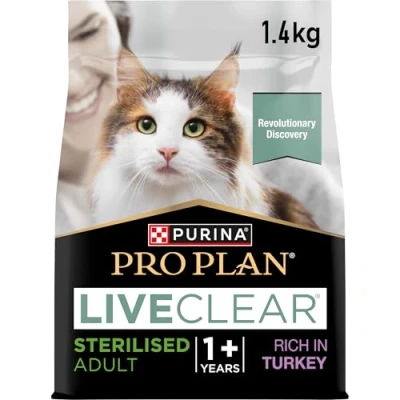 Afbeelding van Pro Plan LiveClear Sterilised Adult Kalkoen Kattenvoer 6 x 1.4kg
