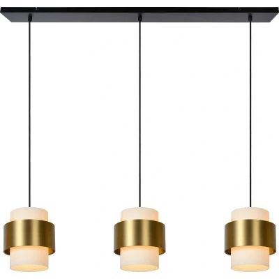 Afbeelding van Lucide FIRMIN Hanglamp 3xE27 Mat Goud / Messing