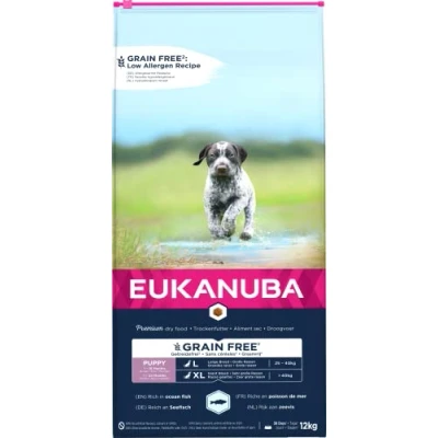Afbeelding van Eukanuba Pup &amp; Junior Large Grain Free Zeevis Puppy Hondenvoer 12 kg
