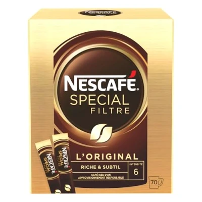 Afbeelding van Nescafé Speciaal filter oploskoffie doos met 70 sticks
