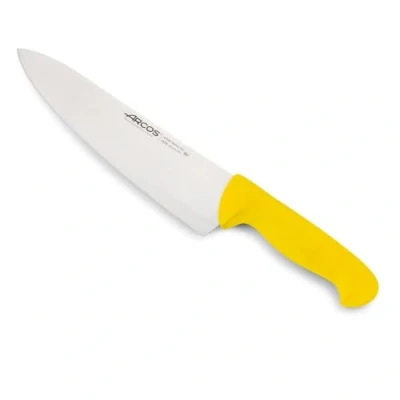 Afbeelding van Arcos Serie 2900 koksmes lemmet van 25,4 cm nitrumroestvrij staal handvat polypropyleen geel