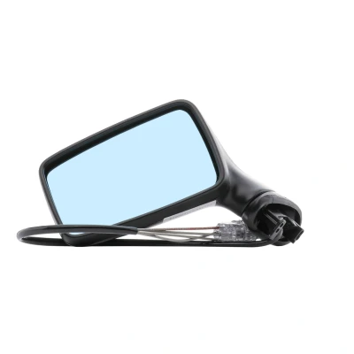 Afbeelding van Buitenspiegel Tyc 302 0002 Links Zwart Instellen: kabel, Vlak, Blauw getint AUDI: 90 B3, 80 B4 Saloon