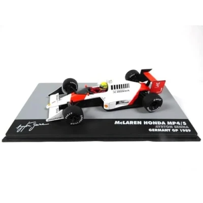 Afbeelding van OPO 10 Voiture de Formule 1 1/43 compatible avec McLaren MP4/5# Ayrton Senna Vainqueur Allemagne GP F1 1989 (724) (copies)