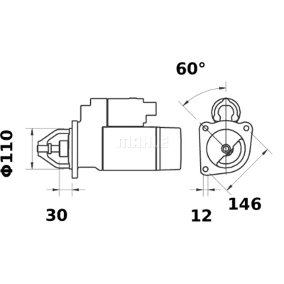 Afbeelding van Mahle Original Starter MS 107