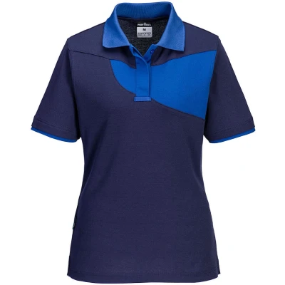 Afbeelding van PW2 damespoloshirt maat L, Navy/Royal
