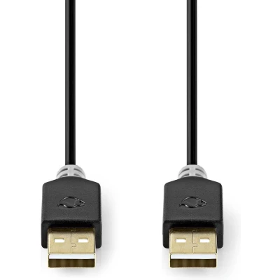 Afbeelding van Nedis USB Kabel CCBW60000AT20 Antraciet