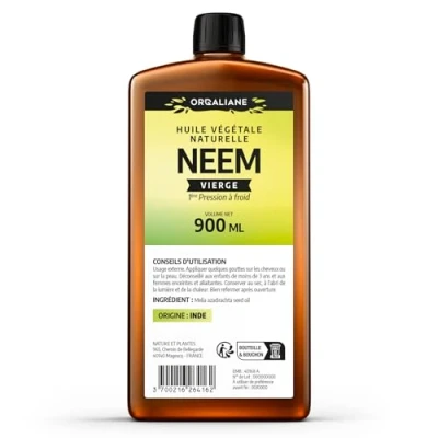 Afbeelding van Orgaliane Neemolie 900 ml 100% pure koudgeperste plantaardige olie huis en tuin