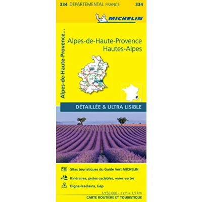 Afbeelding van alpes de haute provence , htes 11334 carte &#039; local ( France ) michelin kaart