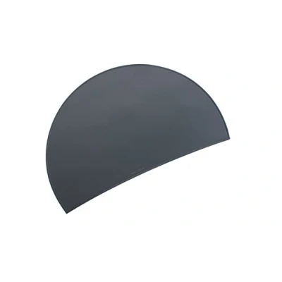 Afbeelding van Läufer Durella Rondo 49749 bureauonderlegger, halfrond, antislip, 73 x 48 cm, grafiet, zwart