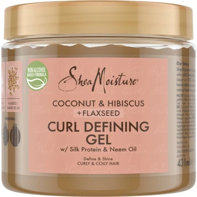 Afbeelding van Shea Moisture Curl Defining Haargel Coconut &amp; Hibiscus + Flaxseed 431 ml