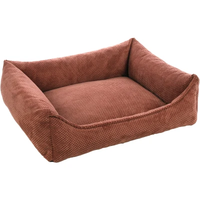 Afbeelding van Flamingo Reno Mand Honden Rechthoekig+rits Zalmroze 80x67x22cm 1st 138678