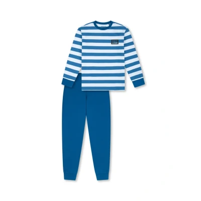 Afbeelding van Schiesser SET Pyjama, Heren, Maat: 176, Blau