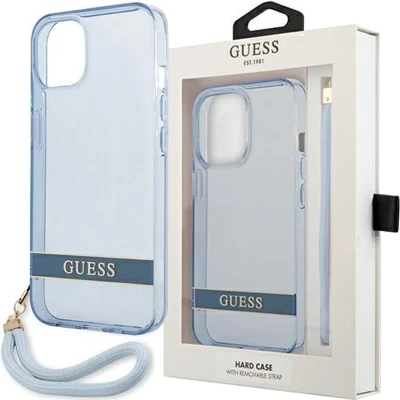 Afbeelding van Guess GUHCP13SHTSGSB iPhone 13 mini 5.4 blauw/blauw hardcase Doorschijnend Stap