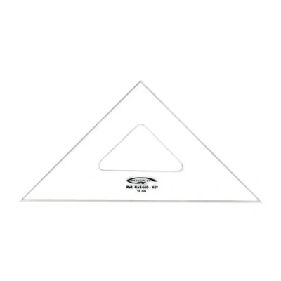 Image de Equerre 45 3 bords anti taches 16 cm graphoplex