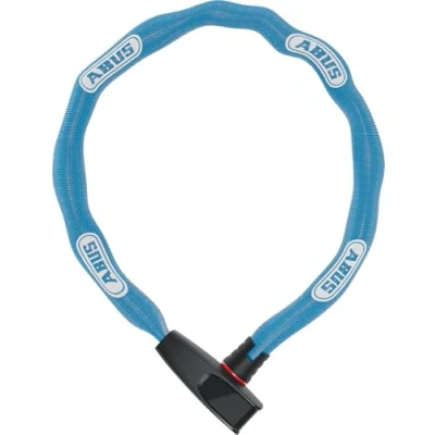 Afbeelding van ABUS Catena 6806K Aqua Kettingslot met kunststof ommanteling, vierkante ketting veiligheidsniveau 6 85 cm, blauw