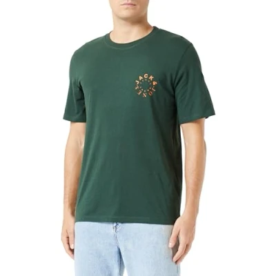 Afbeelding van Jack &amp; Jones Jjwarrior Tee SS Crew Neck T shirt voor heren, Mountain View/print: klein