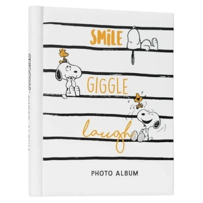 Afbeelding van Grupo Erik Traditioneel fotoalbum Snoopy 24 x 32 cm met zelfklevende pagina&#039;s en harde kaft omslag, leeg fotoalbum, officieel gelicentieerd