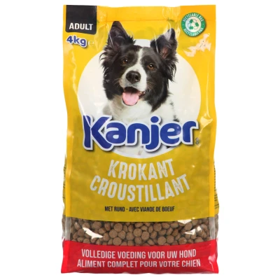 Afbeelding van Kanjer Hond Krokante Brokken Gevogelte&amp;Groente&amp;Vlees Hondenvoer 4 kg