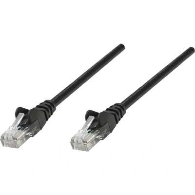 Afbeelding van Intellinet 735858 RJ45 Netwerkkabel, patchkabel CAT 6 S/FTP 15.00 m Zwart Vergulde steekcontacten 1 stuk(s)