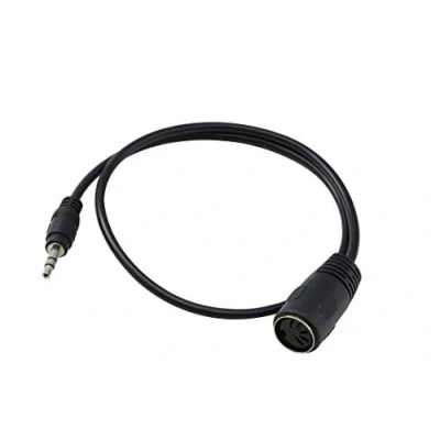 Afbeelding van CERRXIAN 5 polige MIDI kabel DIN mannelijk 3,5 mm naar polig voor Bang &amp; Olufsen, Naim, Quad. Stereo (0,5 m, vrouwelijk)