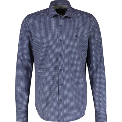 Afbeelding van Lerros Lange mouw overhemd Heren XL 443 CRISPY BLUE Katoen 24D1389