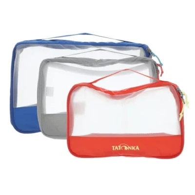 Afbeelding van TATONKA Kledingzak Mesh Bag Set Assorted Blauw Grijs