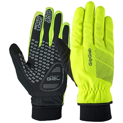 Afbeelding van Fietshandschoenen Gripgrab Ride Windproof maat Xl Fluo geel