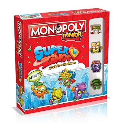 Afbeelding van Winning Moves Monopoly Junior Superzings 2020 bordspel Spaanse versie WM00480 SPA 6 meerkleurig