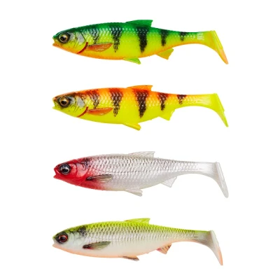 Image de Savage Gear 3D River Roach 10cm (10gr) Dark Water Mix (4 pcs) Shad