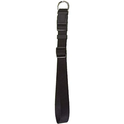 Afbeelding van nylon halsband verstelbaar 25mmX55 70cm zwart