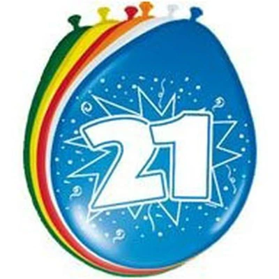 Image de Ballons 21 ans 8 pièces