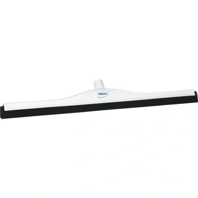 Afbeelding van Vikan Vloertrekkers Met Vaste Nek Klassieke Vloertrekker Polypropyleen En Zwarte Schuimrubber Cassette 70cm Breed Wit