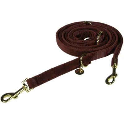 Afbeelding van Kentucky Hondenriem Velvet Bordeaux 2m L