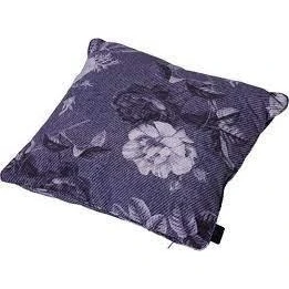 Afbeelding van Madison sierkussen 50x50 cm Rib Denim flower blue