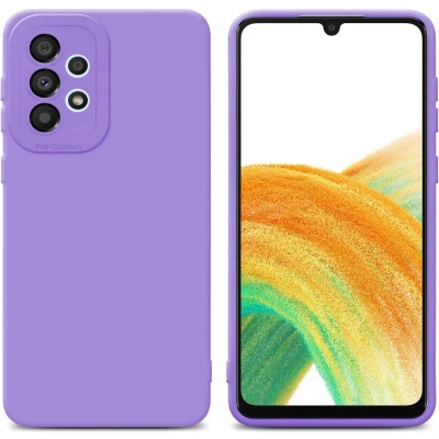 Afbeelding van Cadorabo Hoesje geschikt voor Samsung Galaxy A33 5G in Fluid LICHT PAARS Beschermhoes gemaakt van flexibel TPU silicone Cover Case