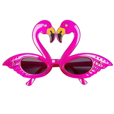 Afbeelding van Boland Partybril Flamingo Roze Volwassenen Dieren Hawaii Tropisch Zomer